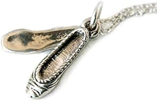 Sterling Silver Ballet Slipper Necklace image
