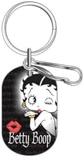 Betty Boop Timeless Design Kissy Face w/ Red Lips Car Truck SUV Dog Tag Key Chain image
