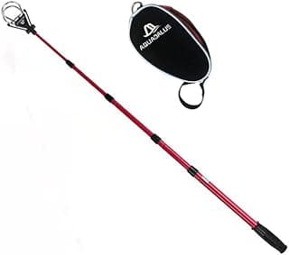 Aquadalus 15 feet Club Golf Retriever for Water, Telescopic Retriever with Headcover, Stainless Telescopic Extendable Golf Ball Retriever