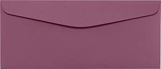 LUXPaper #10 Commercial Flap Business Envelopes | 4 1/8" x 9 1/2" | Vintage Plum | 80lb. Text | 500 Qty image
