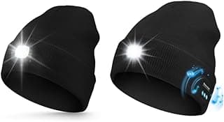 Unisex Beanie with Light & Bluetooth Beanie with Light Black image