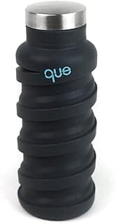 que Bottle - Fashionable & Collapsible 12oz Water Bottle (Metallic Charcoal) image