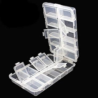 OriGlam Premium 20 Compartments Tackle Boxes, Tackle Utility Boxes, Plastic Box Storage Organizer Box Adjustable, Fishing Tackle Storage Box Organizer image