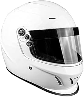 Snell SA2020 Full Face Racing Helmet ( White, Large ) image