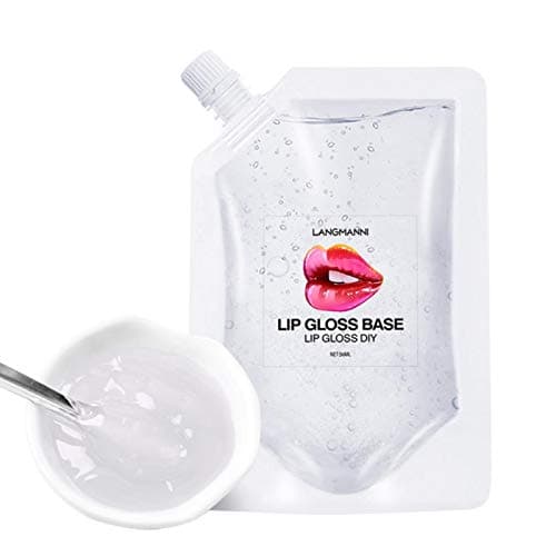 Transparent Lip Gloss ，Moisturize Lip Gloss Base, Lip Gloss Base Oil Material Lip Makeup Primers, Primer for DIY Handmade Lip Balms Lip Gloss- 1.69Fl.Oz(1 Pcs,Clear) image