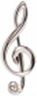 Silver Music Note Tie Tac image