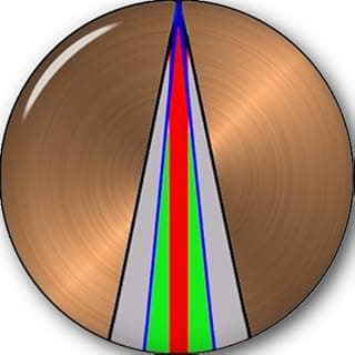 Golf Ball Marker with lined targeting setup for marking golf ball on the green 1.0 inch (25.4 mm) image