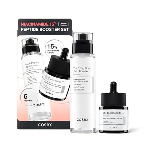 COSRX Niacinamide 15% Peptide Booster Set - Amazon Exclusive - Korean Skin Care Set, Gift Sets, Niacinamide Serum, Face Serum image