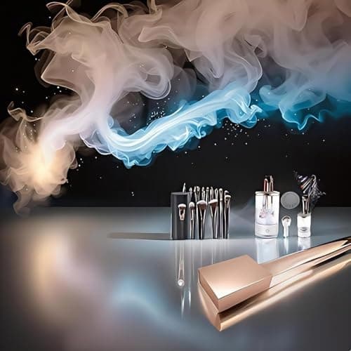 Makeup brush set 15 pieces + Brush cleaning product + Packaging box containing the products, comfortable and easy to use, with a 2-piece set box that you will keep at home for a long time. image