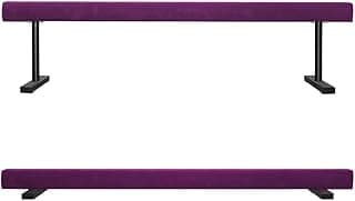 7.2FT Adjustable Gymnastic Balance Beam,High and Low Level Floor Beam,Gym Practice Training Equipment for Kids Children Girls Home image