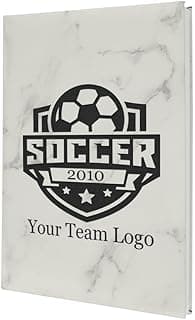 Personalized Soccer Balls with Custom Team Logo for Fans: Leather Journal for Soccer Match Memories image