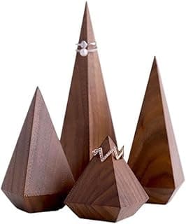 KEG801302 Jewelry Display Stand Tapered Ring Display Rack Jewelry Display Stand Watch Jewelry Ornaments Wooden Storage Rack Shooting Props Jewelry Holder Organizer image
