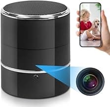 SOPKVL Bluetooth Speaker Camera - HD 1080P Wireless Camera - WiFi Cam with 240° Ultra Wide Angle Lens - Supports WiFi Bluetooth connectivity.
