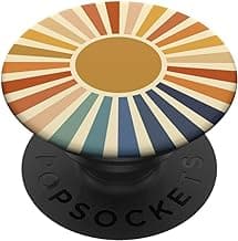 Sunset Retro Fall Colors Nostalgic Style Phone Popper PopSockets Adhesive PopGrip image