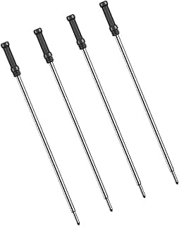 Pack of 4 Ballpoint Pen Refills for Centopto Magnetic Levitation Pen, Replaceable Magnetic Levitating Pen Refill Black Ink Medium Point Metal Refill Smooth Writing image