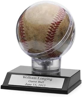 Engraved Baseball Display Case | Baseball Case with Custom Personalization Executive Gift Shoppe image