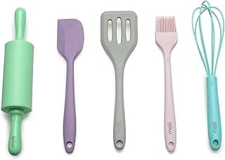 melii 5 Piece Real Mini Baking Tool Set, Cooking Tools for Kids image