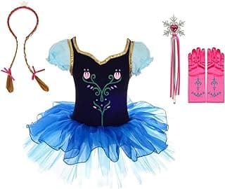 Toddler Little Girls Ice Princess Ballerina Costume Dance Outfit Ballet Tutu Dress Dancewear with Accessories image