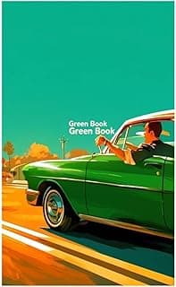 Classic Movie Poster Green Book 2 Home Decor Artworks Canvas Poster Room Aesthetic Wall Art Prints Home Modern Decor(Frame-1,12x18inch(30x45cm)) image