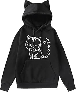 Cat Hoodies for Women Teen Girls image