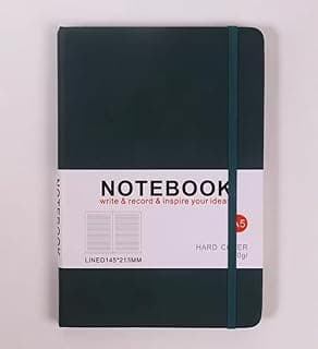 Gio's Store Premium Hardcover A5 Notebook Journal for Men and Women, Lined Journal, Travel Jounral, College Ruled Notebooks for Work and School, Small 5.7 x 8.3 Daily Journal with Leather Cover Perfect Notebooks for Writing and Note Taking image