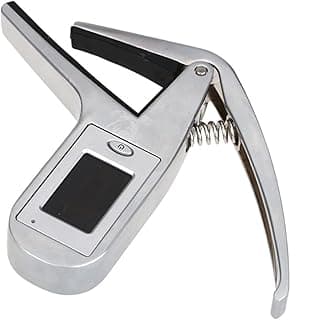 Clip-on Guitar Tuner Guitar Capo 2-in-1 for Guitar Bass Chromatic Multifunction Guitar Tools and Accessories image