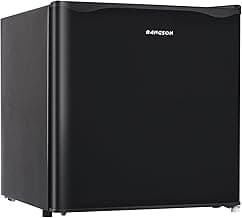 BANGSON Small Refrigerator, 1.6 Cu.Ft Mini Fridge With Freezer, Mini Fridge With Office, Energy Saving, Low Noise, Refrigerator For Office, Apartment, Dorm, Bedroom image