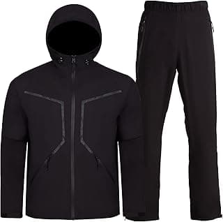 Golf Rain Jacket Waterproof Rain Suits for Men Performance Golf Rain Gear Lightweight Jacket and Pants for All Sports