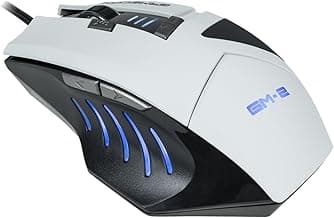 GM-2 Advanced Wired PC Gaming Mouse – HyperGlide Optical Sensor – 8 Programmable Buttons – Ergonomic Design – Customizable RGB Lighting - Lunar Grey image