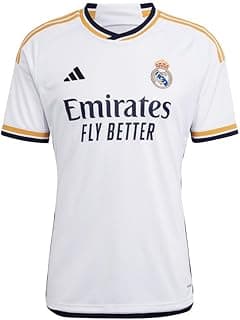 Men's Real Madrid 23/24 Home Jersey - A Sleek and Lightweight Jersey with Gold Accents and Legendary Soccer History