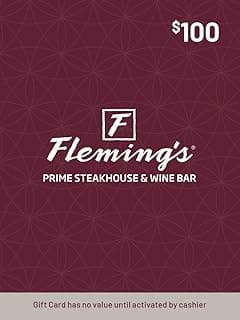 Bloomin’ Brands Flemings Prime Steakhouse & Wine Bar Restaurant Gift Card $100 image