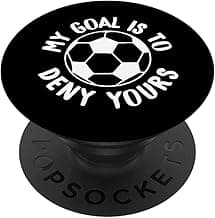 Cute Soccer Goalie & Defender Soccer Ball PopSockets PopGrip: Swappable Grip for Phones & Tablets image