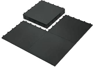 15 Green Tiles - High Durability Colored Flooring Tiles - Interlocking Versatile Training Surface - Roller Skate Derby Indoor&Outdoor, Dance Floor Tiles, Basketball Tiles, Sports Floor