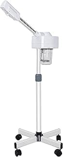 Nova Microdermabrasion Professional Facial Steamer On Wheels Ionic Ozone Facial Steamer with Hot Mist Function Stand Facial Steamer for Personal Home Salon Spa Skin Cleaning image