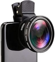 Smartphone Camera Lens kit, HD Optics, 13.5X Macro Lens, 0.45x Ultra Wide-Angle Lens kit iPhone7 8 X XR image