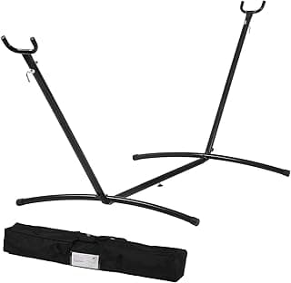 Hammock Stand Portable, 450lbs Capacity Heavy Duty Steel Frame, Hammock Frame with Portable Carrying Case（Stand Only, Weather Resistant, 2-People, 114in X 48in X 45in image