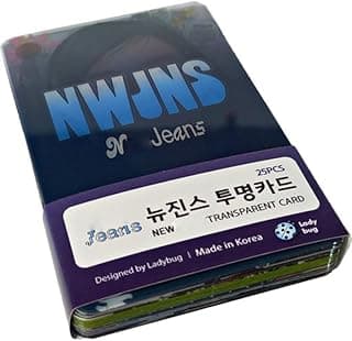 Jeans New K-POP IDOL Group Photo Card Transparent Card 25pcs Set Kpop Merchandise Gift for Fans Boys Girls Bunnies image