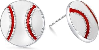 Sport Ball Dangle Earrings, Football Earrings, Basketball Earrings Soccer Volleyball Baseball Earrings for Women Fan Earrings image