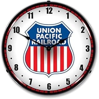 Union Pacific Railroad 14 Inch Fluorescent Clock image