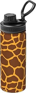 Giraffe Print Print Insulated Sports Kettle Water Bottle, 18oz Portable Stainless Steel Travel Cup image