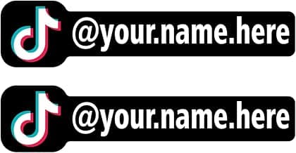Custom TikTok Stickers 2 Pack image