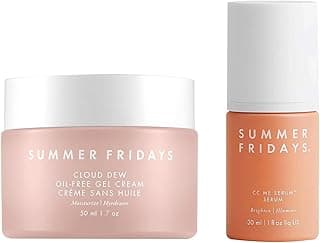 Cloud Dew Gel Cream Face Moisturizer with Hyaluronic Acid & Ceramides (1.7 Fl Oz) + CC Me Vitamin C Serum with Niacinamide & Natural Antioxidants for Dark Spot Correcting (1 Fl Oz) image