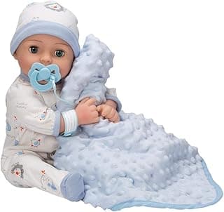 Adora Adoption Babies Collection, 16” Baby Doll with Complete 9-Piece Accessories includes: Pacifier, Hospital Bracelet, Diaper and More! Birthday Gift For Ages 3+ - Baby Handsome image
