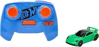 Hot Wheels 1:64 Scale RC Toy Car, Remote-Control Porsche 911 for On & Off Track Racing with USB Cable for Recharging image