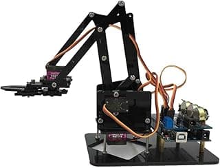DIY 4-DOF & 4- Rotating Mechanical Robotic Arm for Learning Kits image