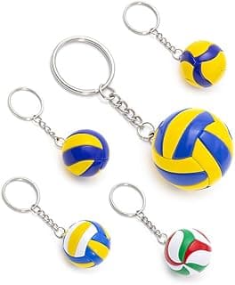 5Pcs Volleyball Keychain, Sports Match Souvenir Keychain, Bag Charms for Volleyball Lovers and Volleyball Fans image