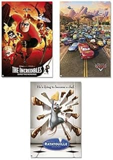 POSTER STOP ONLINE Pixar Favorites - 3 Piece Movie Poster/Print Set (The Incredibles, Cars & Ratatouille) (Size 24" x 36" each) image