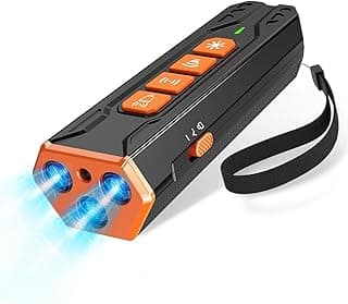 MEFELE CLN Anti Barking Device,Rechargeable Ultrasonic Dog Repeller,up to 23 Ft Effective Control Range,Portable Indoor&Outdoor Dog Training Clicker&Behavior Aids,Safe for Human&Dogs
