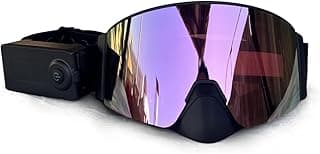 Heated Goggles Snowmobile Anti-Fog Magnetic Interchangeable Frameless 100% UV Lens OTG Electric Ski Goggle image