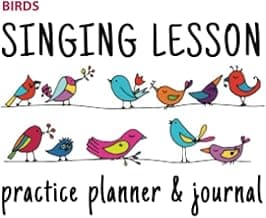 Singing Lesson Practice Planner & Journal (Birds) image